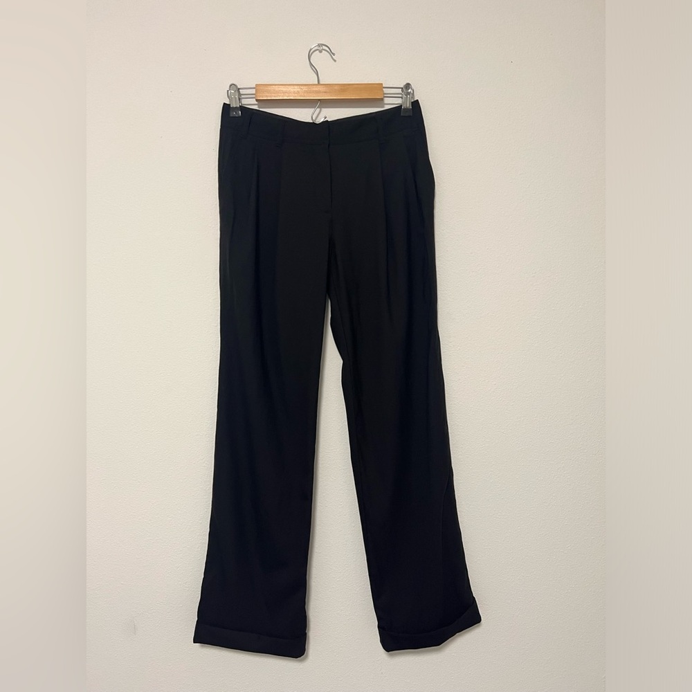 Tory Burch Black Wool-Blend Pants